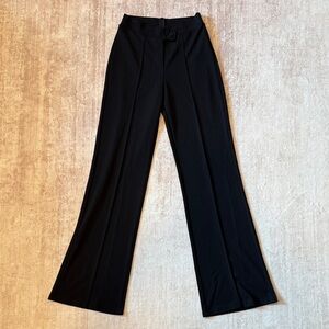 Fashion Nova Black Trouser Pants Wide Leg High Waisted Size M